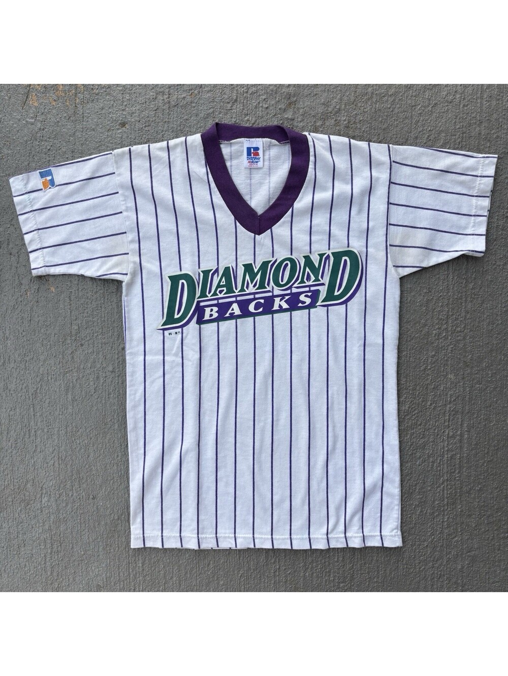 Vintage 90s Arizona Diamondbacks MLB Baseball Stripe Shirt YOUTH Medium
